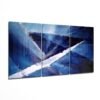 Abstract Blauw Glasschilderij