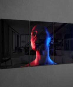 Alternative view of Vrouw Portret Glasschilderij