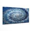 Abstract Blauw Glasschilderij