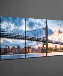 Alternative view of Manhattan Brug Glasschilderij