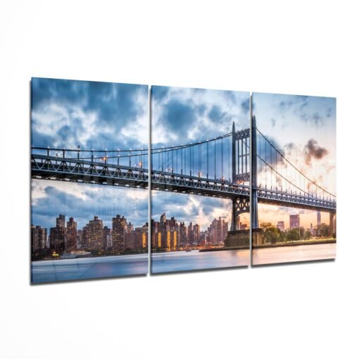 Manhattan Brug Glasschilderij