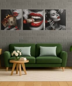 money-art-drieluik-schilderij-
