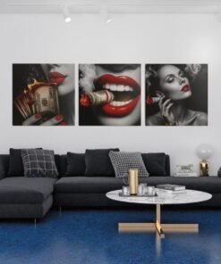 OLIVA 1030 drieluik schilderij money art d