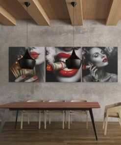 OLIVA 1030 drieluik schilderij money art e
