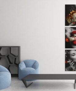 Alternative view of Money Art Drieluik Schilderij