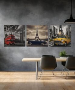 OLIVA 1032 drieluik schilderij london paris newyork c