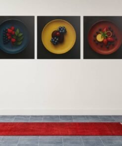 Drieluik Schilderij Fruit