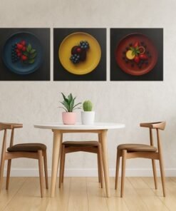 OLIVA 1035 drieluik schilderij fruit keuken c