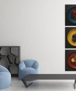 OLIVA 1035 drieluik schilderij fruit keuken e