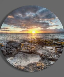 Zonsopkomst Glasschilderij - Afbeelding 3