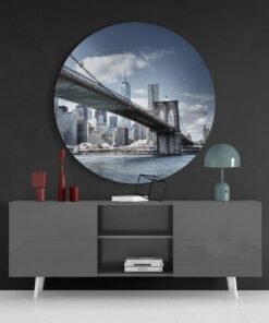 Brooklyn Bridge Glasschilderij