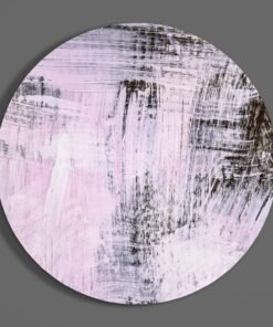 Abstract Roze Glasschilderij - Afbeelding 3