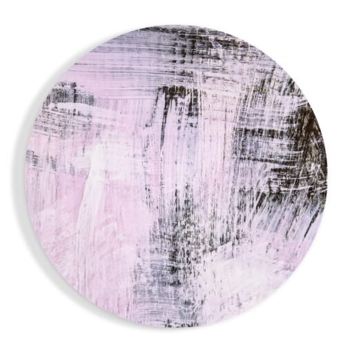 Abstract Roze Glasschilderij