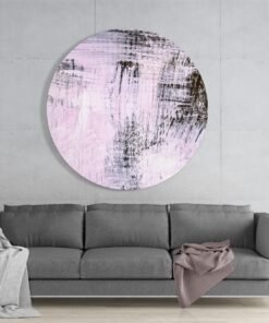 Alternative view of Abstract Roze Glasschilderij