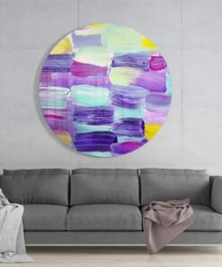 Alternative view of Abstract Kleuren Glasschilderij
