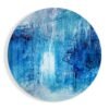 Abstract Blauw Glasschilderij