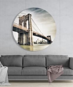 Alternative view of Brooklyn Bridge Glasschilderij