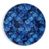 Abstract Blauw Glasschilderij