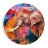 Olifant Glasschilderij