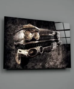 Oldtimer Auto Glasschilderij - Afbeelding 3