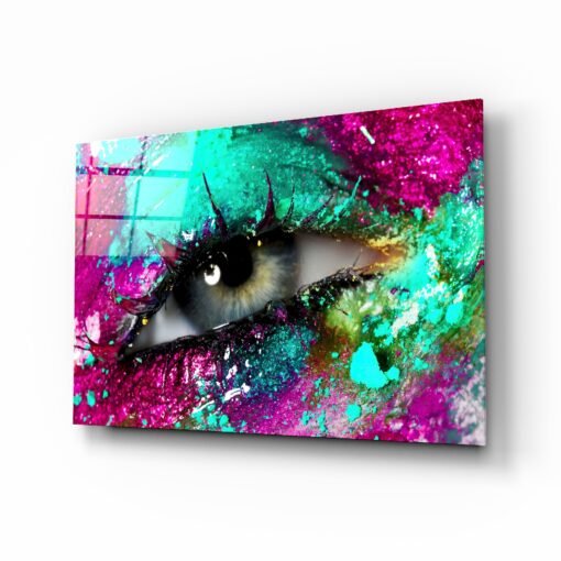 Pupil van het oog | Glasschilderij