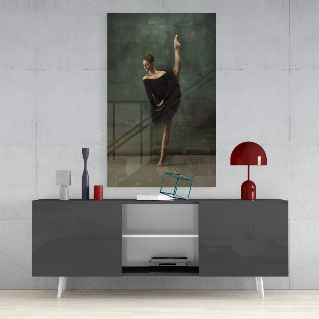 Glasschilderij Ballerina
