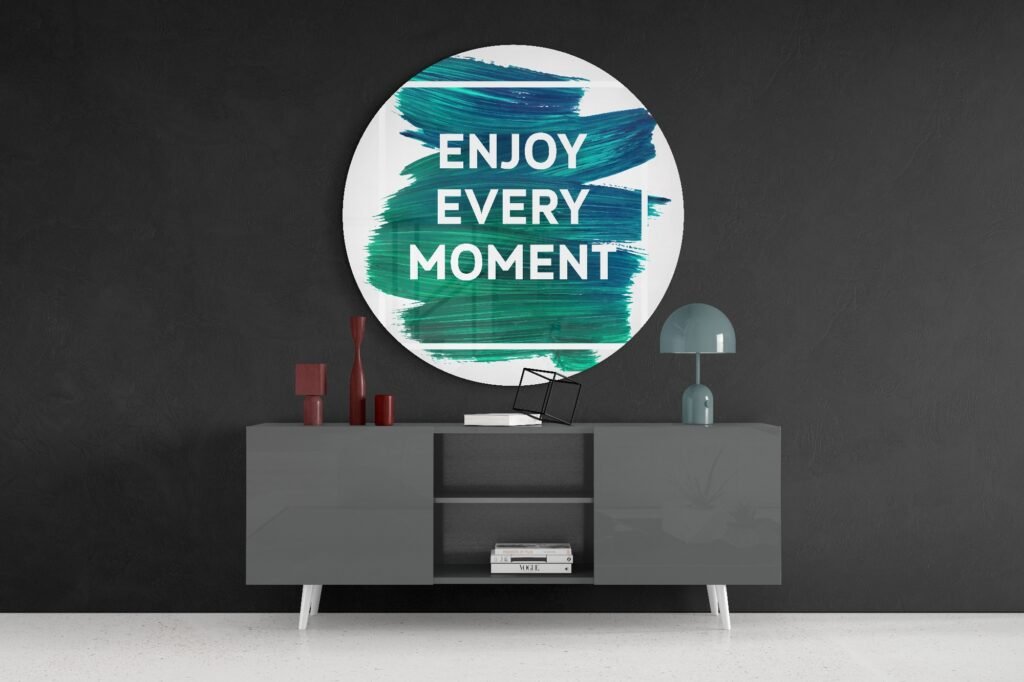 Enjoy Every Moment Glasschilderij