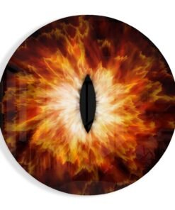 Vuur oog Glasschilderij