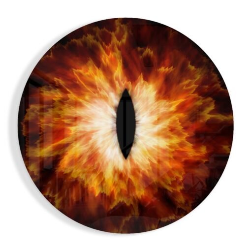 Vuur oog Glasschilderij