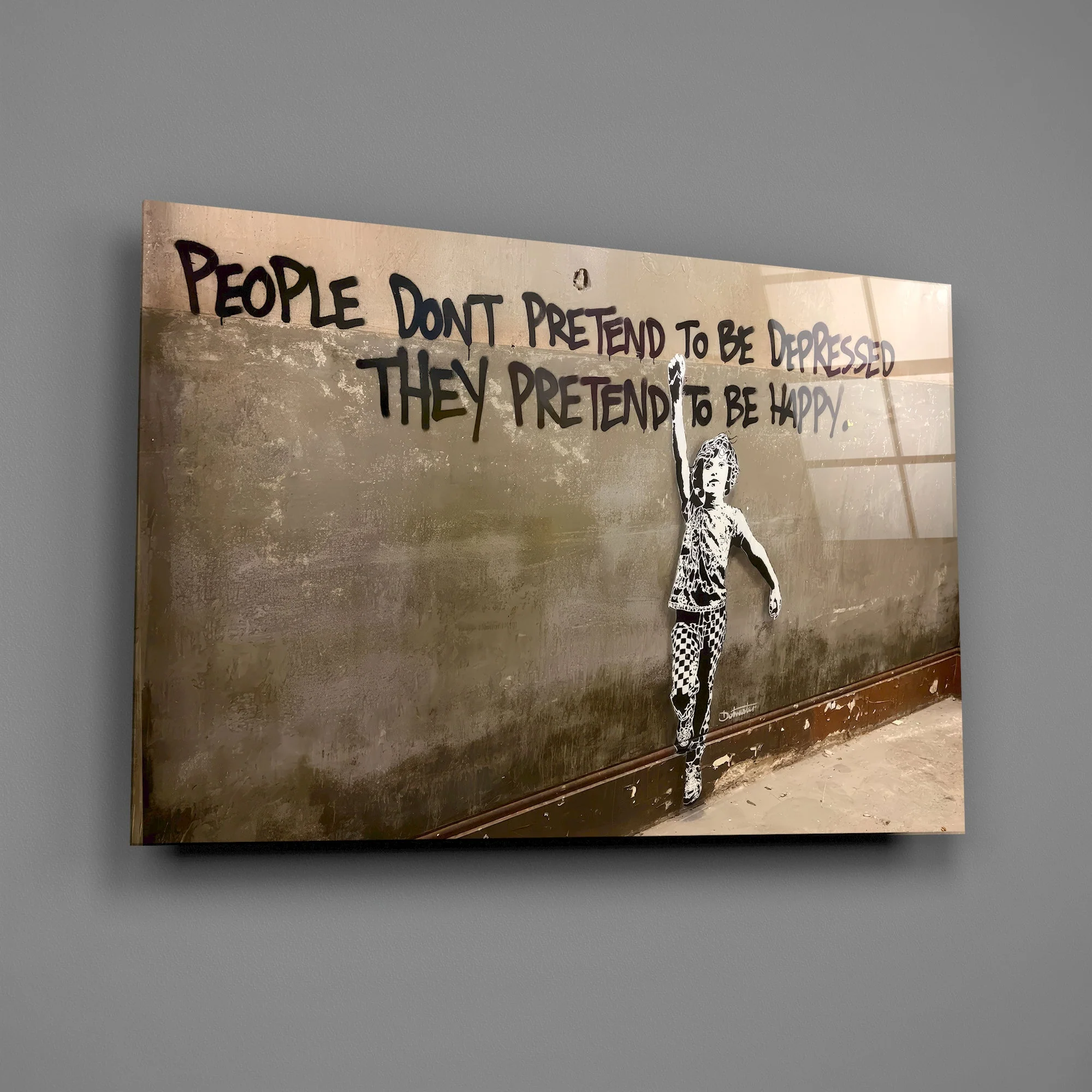 Glasschilder Street Art - Afbeelding 3