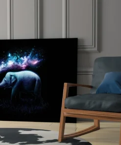 Glasschilderij olifant Galaxy Design