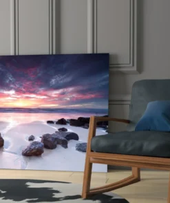 Zonsopkomst Op Zee Glasschilderij
