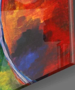 Alternative view of Kleuren Abstract Glasschilderij