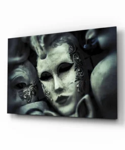 Masker Glasschilderij