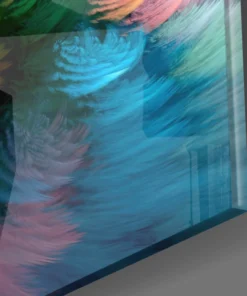 Alternative view of Abstract Kleuren Glasschilderij