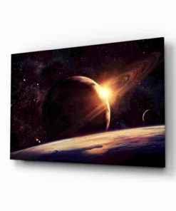 Ruimte Planeten Glasschilderij