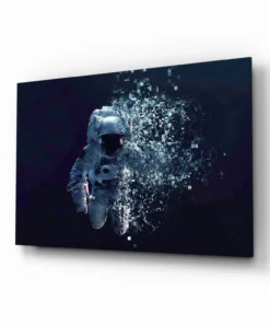 Astronaut Glasschilderij