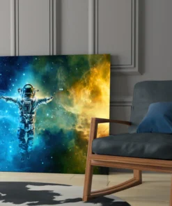 Astronaut Glasschilderij