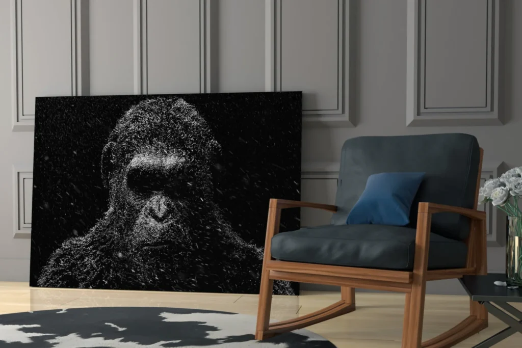 Gorilla Glasschilderij