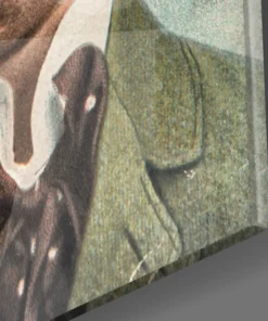 Alternative view of Grappige man Glasschilderij