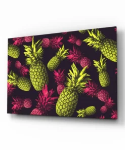Fruit Ananas Glasschilderij