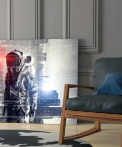 Astronaut Glasschilderij
