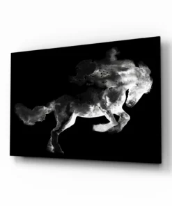 Paard Silhouet Glasschilderij