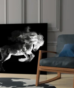 Paard Silhouet Glasschilderij