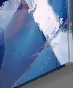 Alternative view of Abstract Blauw Glasschilderij