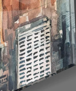 Alternative view of New York City Glasschilderij