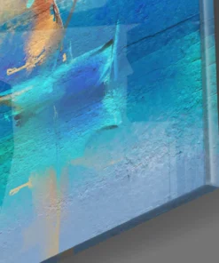 Zeilboten op zee Glasschilderij
