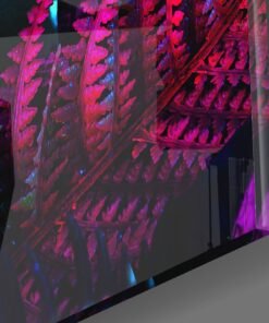 Alternative view of Glasschilderij Vrouw Neon Kleuren