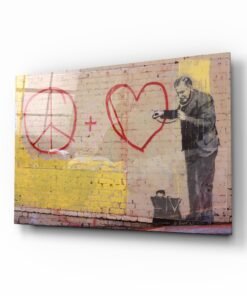 Glasschilderij Graffiti Dokter