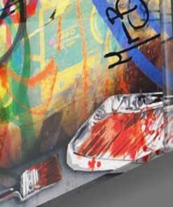Alternative view of Einstein Graffiti Glasschilderij